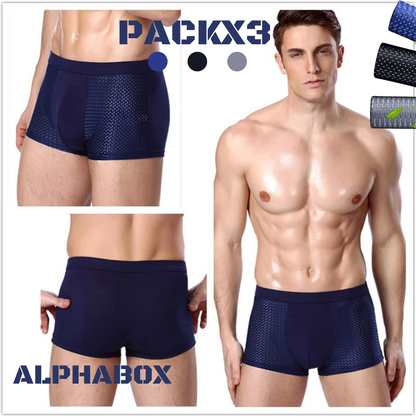 ¡EN TENDENCIA! PACK X3 BOXERS ALPHABOX