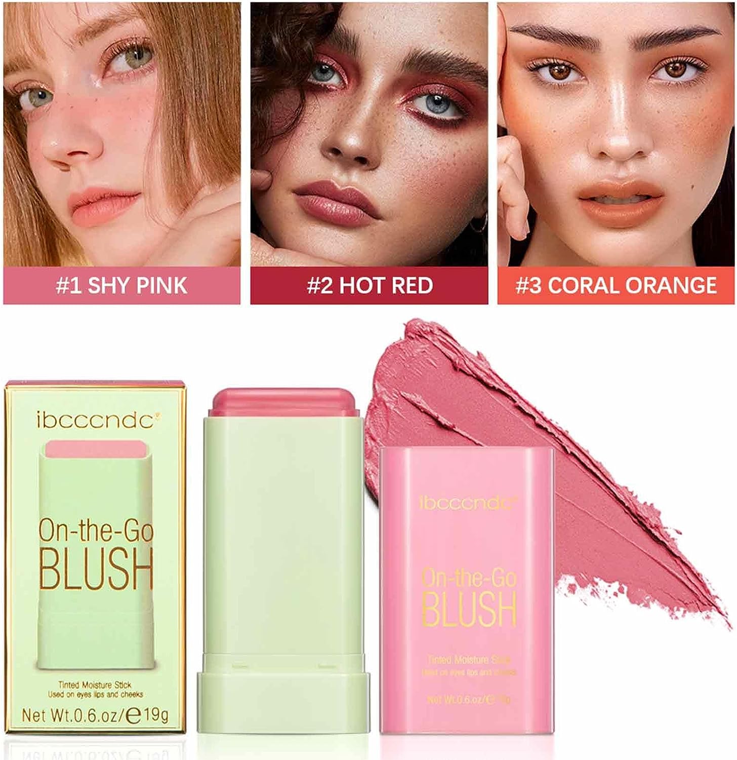 ¡PRODUCTO IMPORTADO! RUBOR EN BARRA 3 EN 1 BLUSH BLEND®️