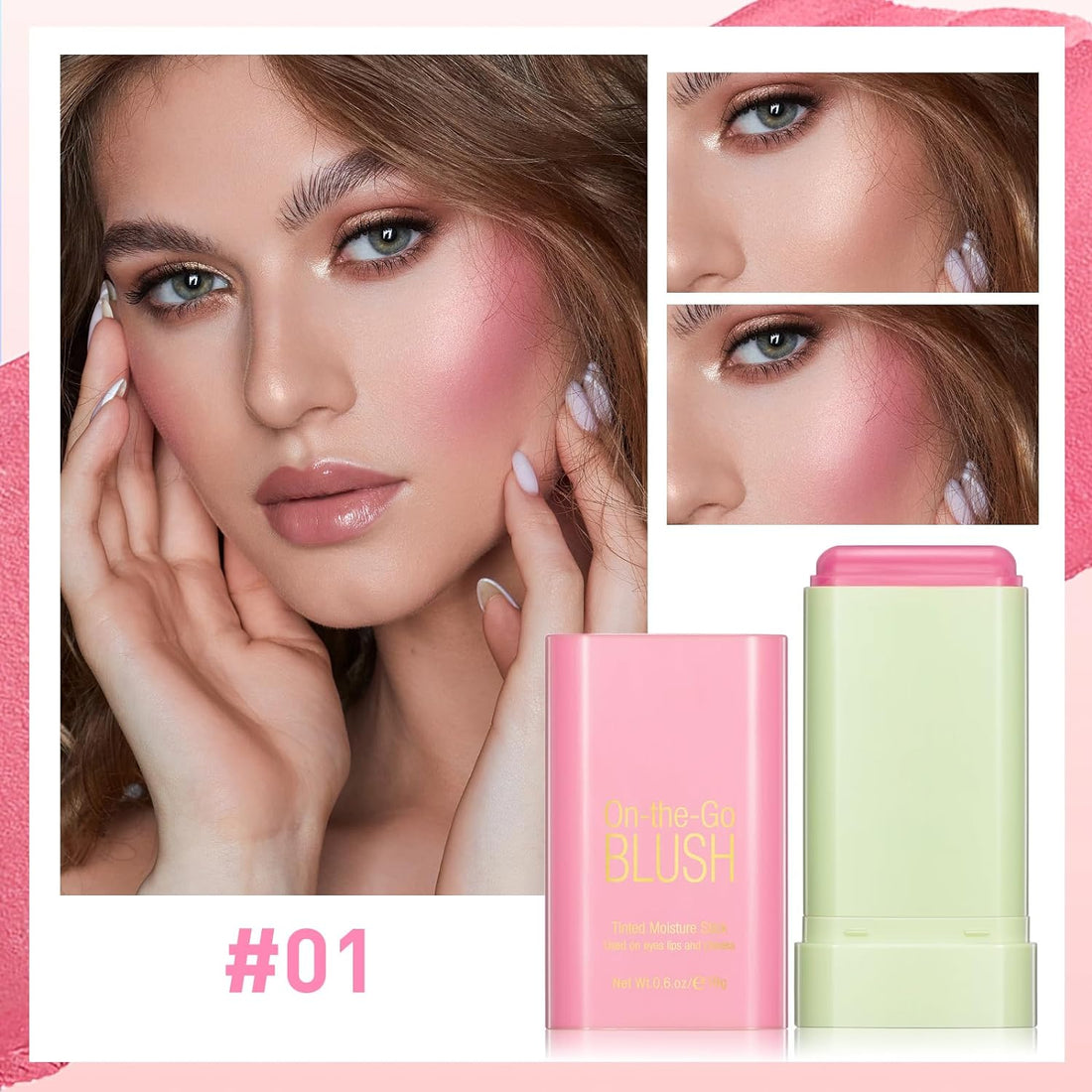 ¡PRODUCTO IMPORTADO! RUBOR EN BARRA 3 EN 1 BLUSH BLEND®️