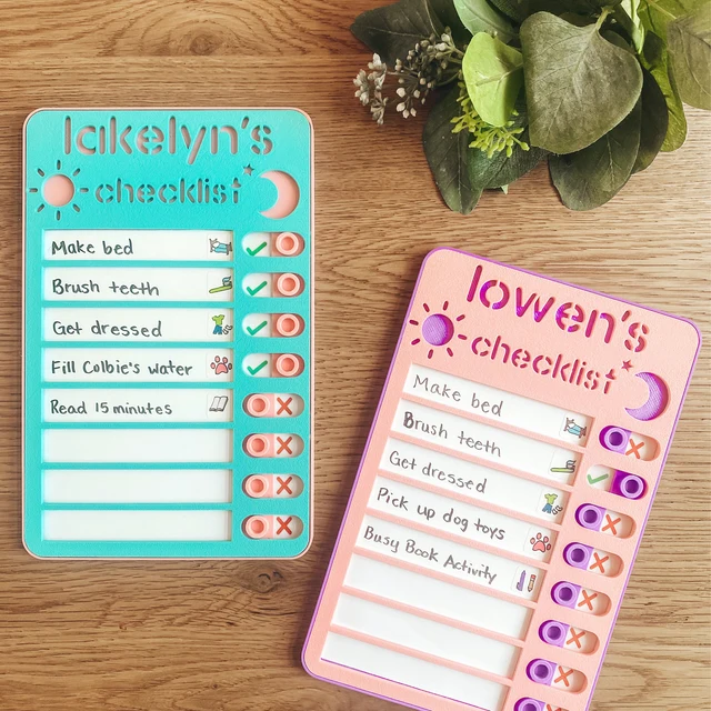 ¡¡¡HOT SALE!!! MY ROUTINE TABLERO DE CHECK LIST