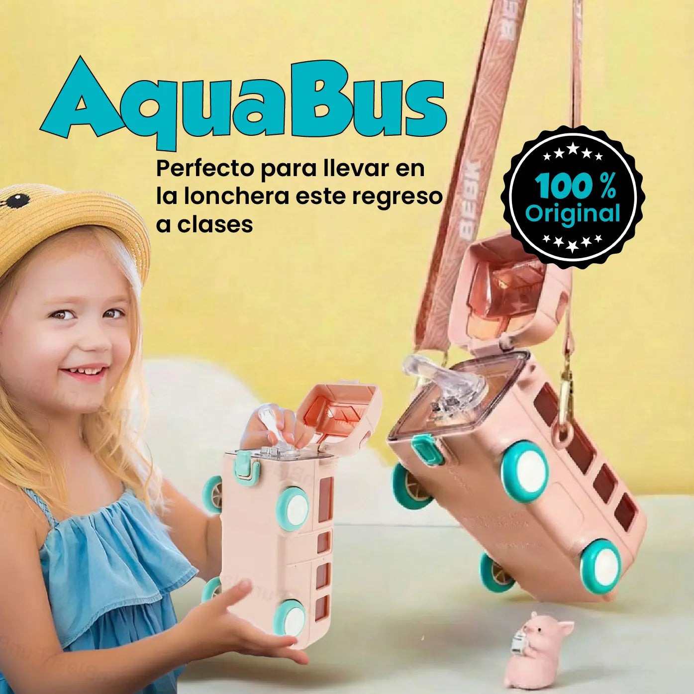 ¡SUPER PROMO DE REGRESO A CLASES! NUEVO AQUABUS PORTÁTIL IDEAL PARA LA LONCHERA ESCOLAR