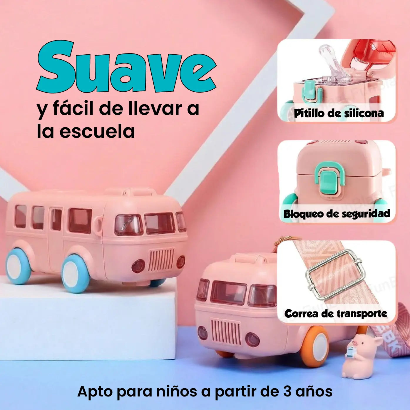 ¡SUPER PROMO DE REGRESO A CLASES! NUEVO AQUABUS PORTÁTIL IDEAL PARA LA LONCHERA ESCOLAR