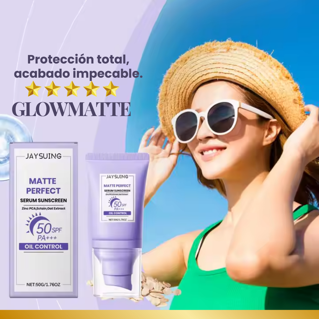 ¡EXCLUSIVO! PROTECTOR SOLAR GLOWMATTE VOL50