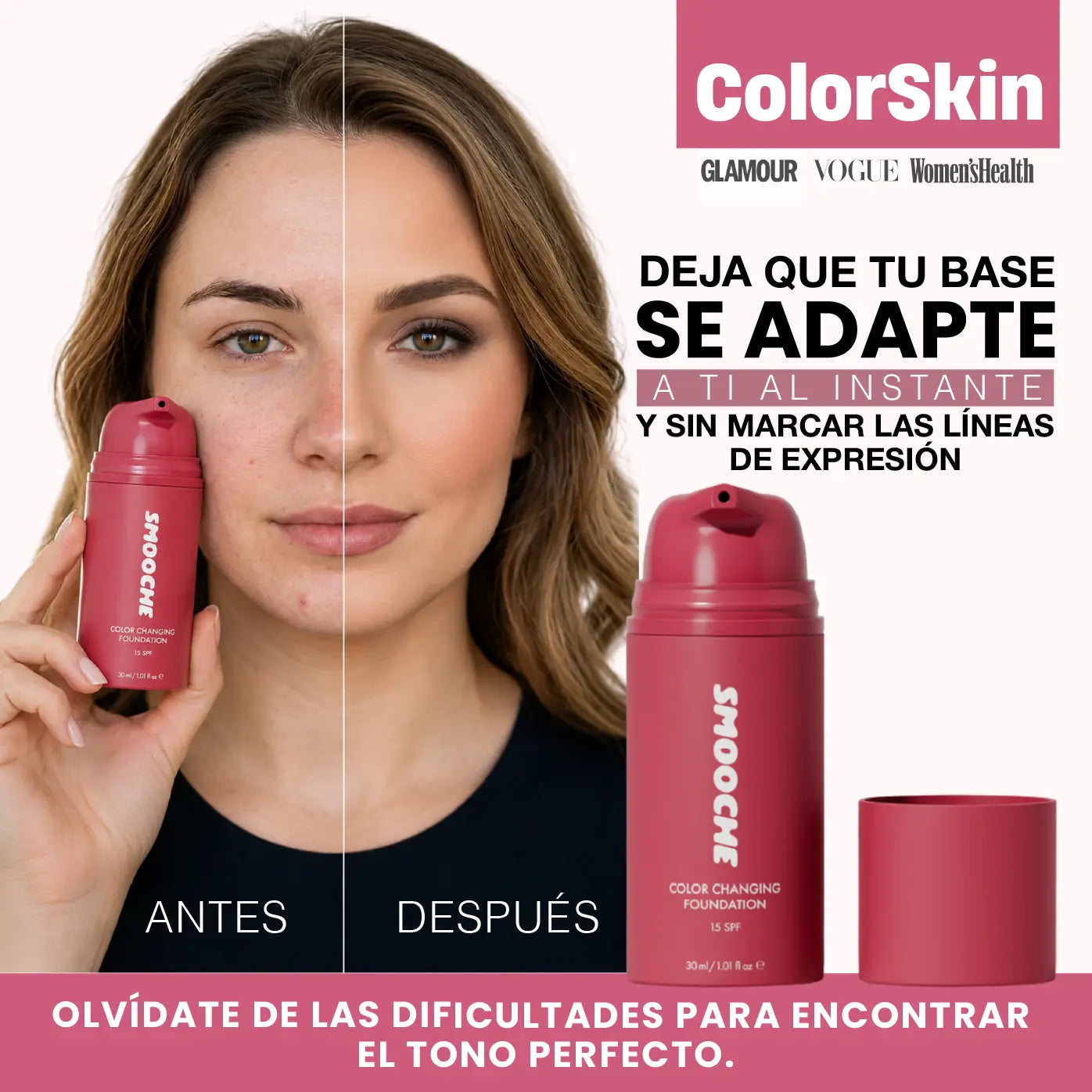 BASE COLORSKIN | LA BASE QUE SE ADAPTA A TU TONO DE PIEL | PIEL TERSA Y SIN IMPERFECCIONES