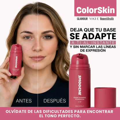 BASE COLORSKIN | LA BASE QUE SE ADAPTA A TU TONO DE PIEL | PIEL TERSA Y SIN IMPERFECCIONES