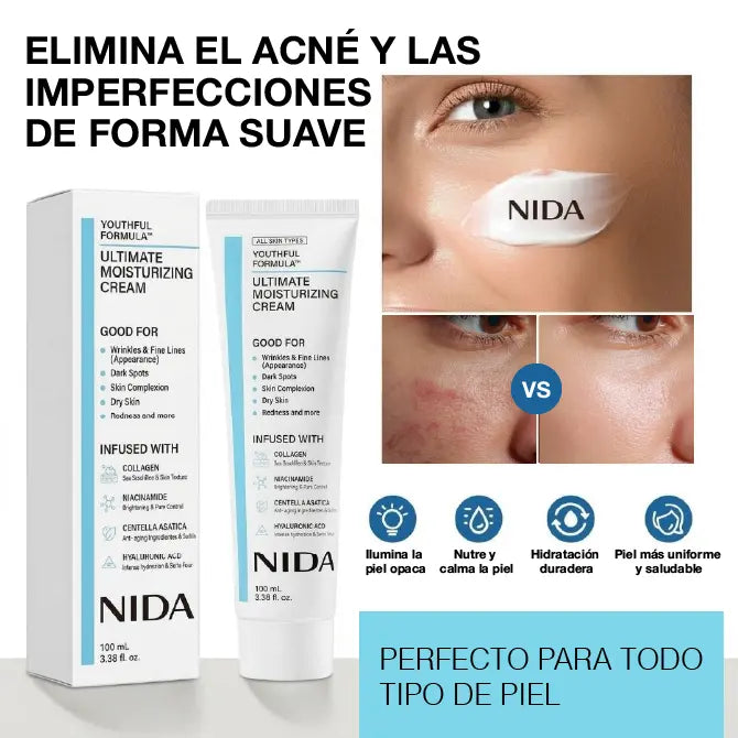 ¡PRODUCTO IMPORTADO 🇺🇲! 🇰🇷 |NIDA CREMA HUMECTANTE CON CENTELLA ASIATICA|