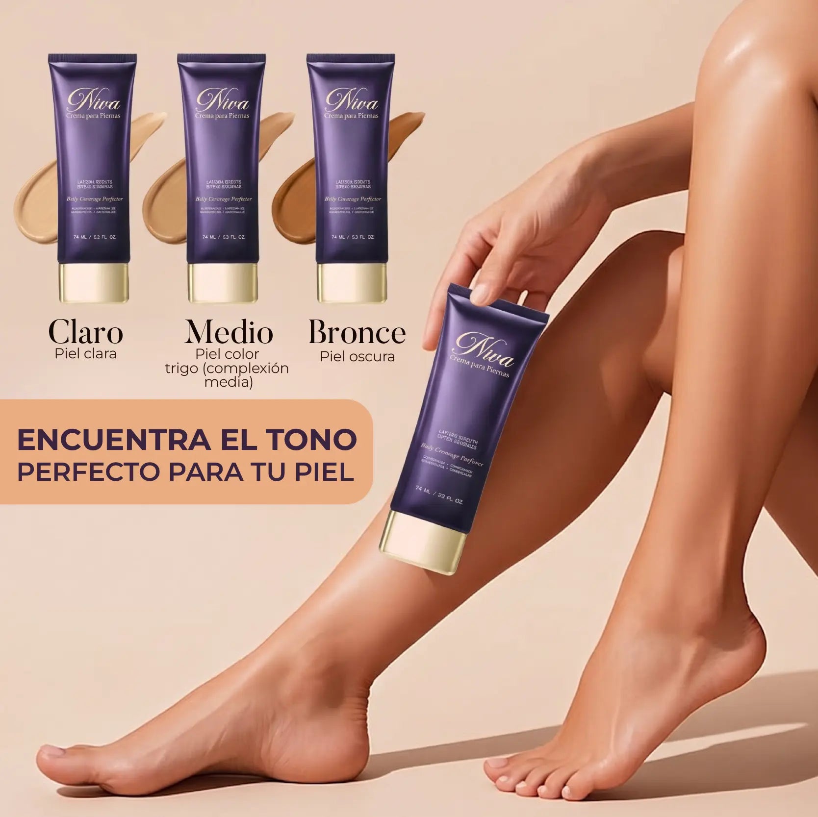 NIVA CREMA PARA PIERNAS | CUBRE MANCHAS Y OCULTA VENAS AL INSTANTE