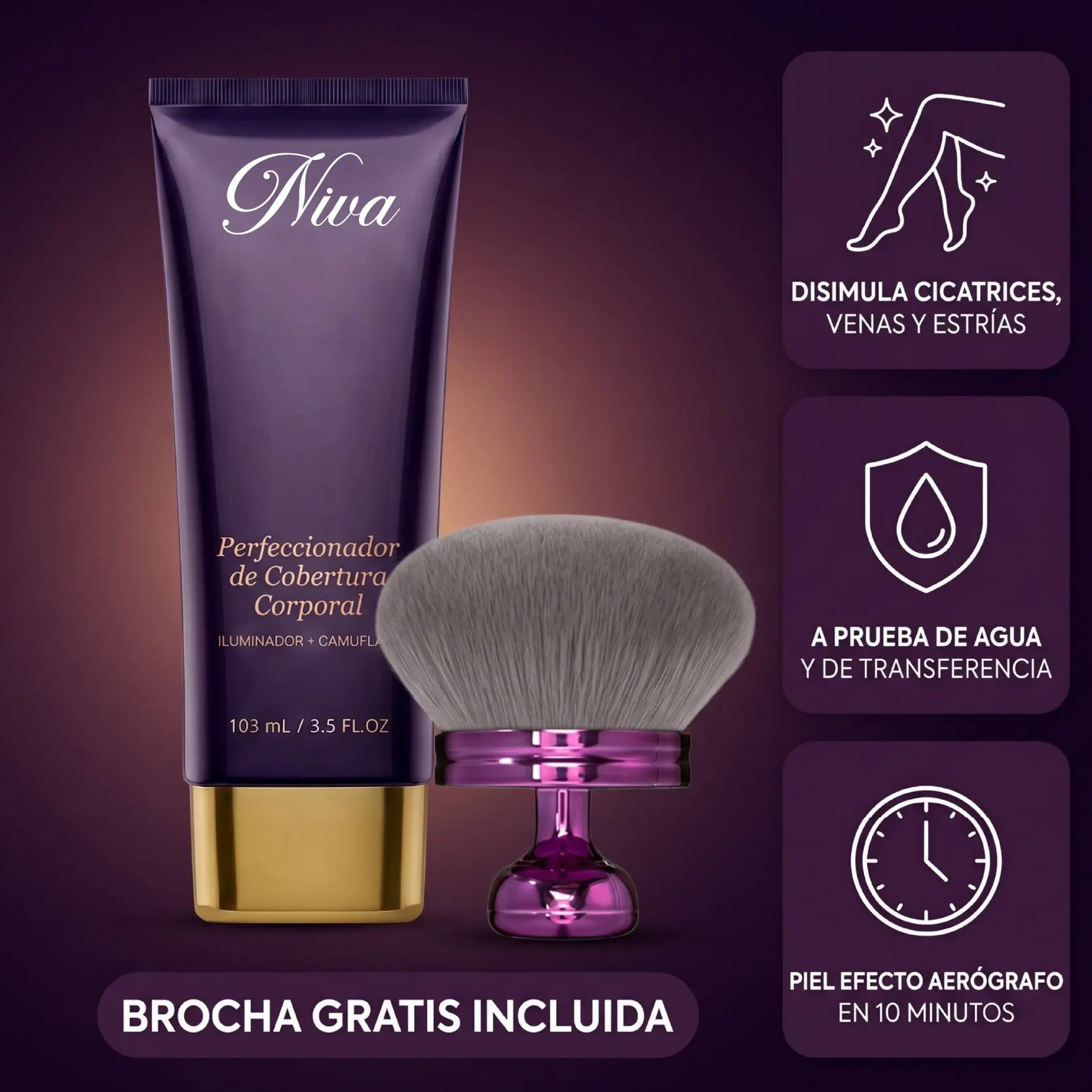 NIVA CREMA PARA PIERNAS | CUBRE MANCHAS Y OCULTA VENAS AL INSTANTE