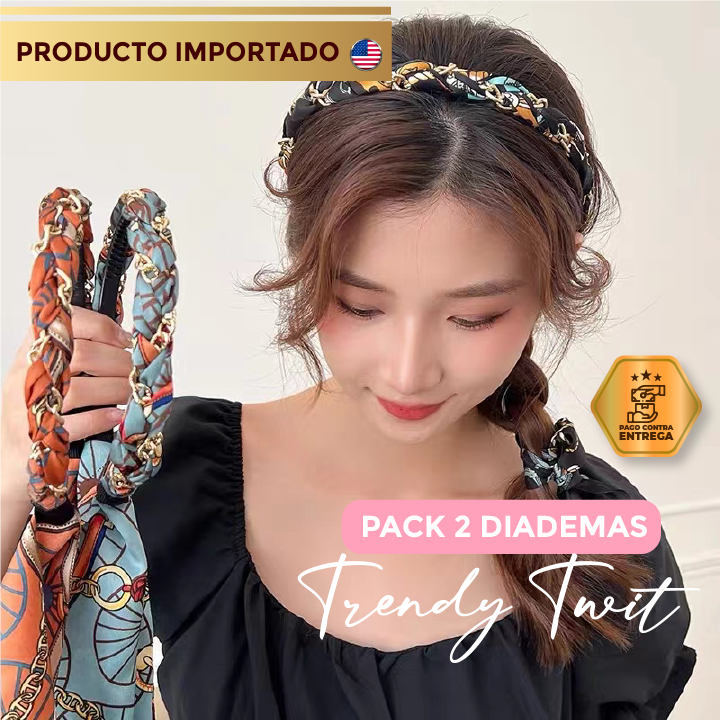¡EXCLUSIVO!  DIADEMA TRENDY TWIST POR 2 UNIDADES