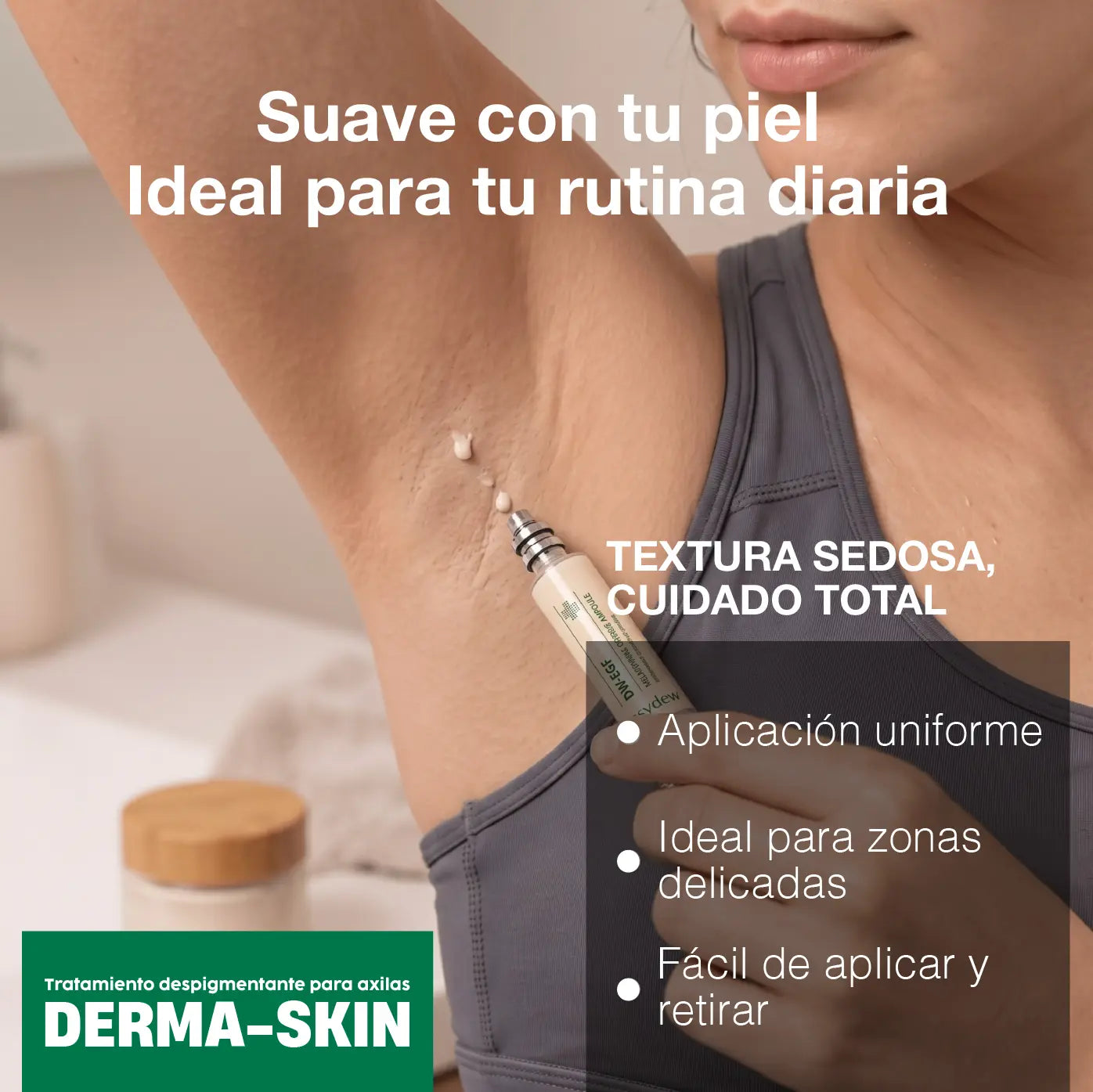 TRATAMIENTO DESPIGMENTANTE PARAS LAS AXILAS DERMASKIN | ACLARA E HIDRATA LAS AXILAS