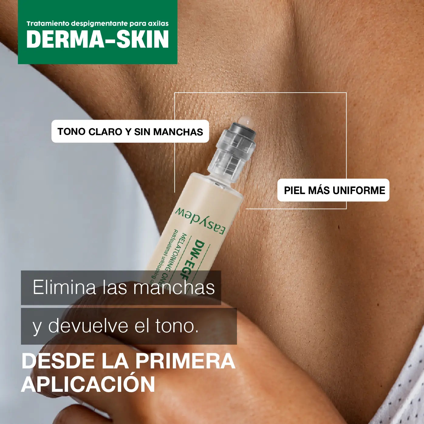 TRATAMIENTO DESPIGMENTANTE PARAS LAS AXILAS DERMASKIN | ACLARA E HIDRATA LAS AXILAS