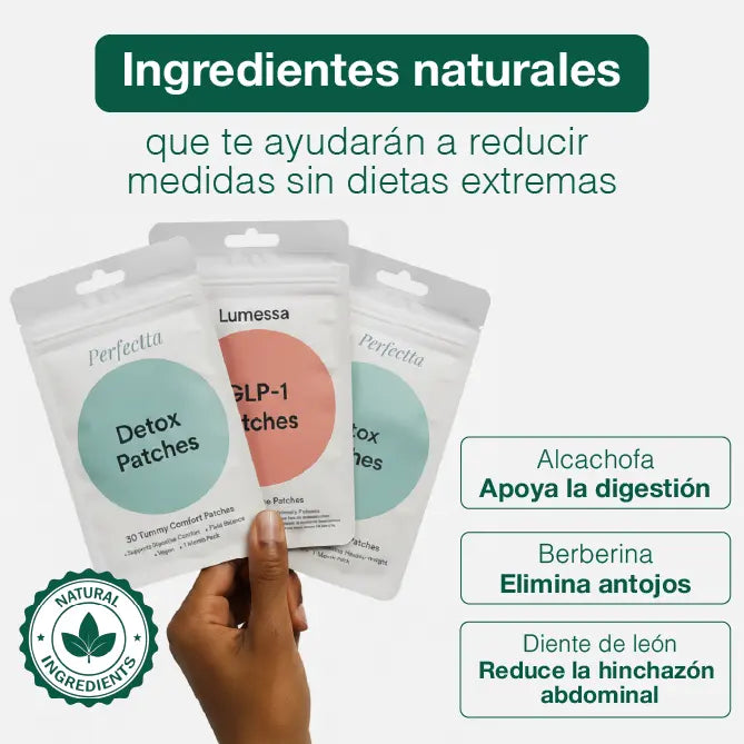 DÚO METABÓLICO - PARCHES DETOX + PARCHES GLP1 - BAJA DE PESO Y ACELERA TU METABOLISMO