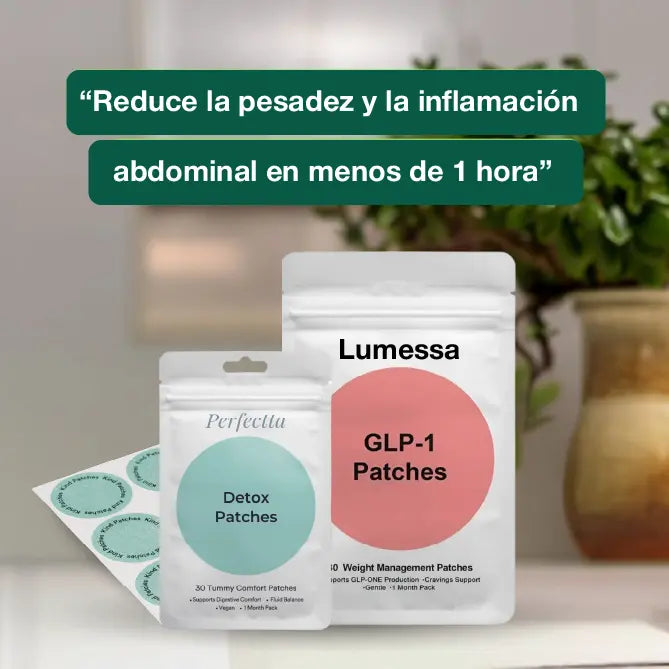 DÚO METABÓLICO - PARCHES DETOX + PARCHES GLP1 - BAJA DE PESO Y ACELERA TU METABOLISMO
