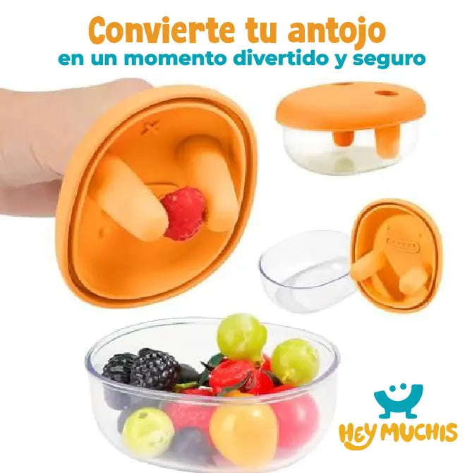 ¡PRODUCTO IMPORTADO 🇺🇲! 🇺🇸 | HeyMochi ™ Snack Box | Portacomidas + Acesorio para snack