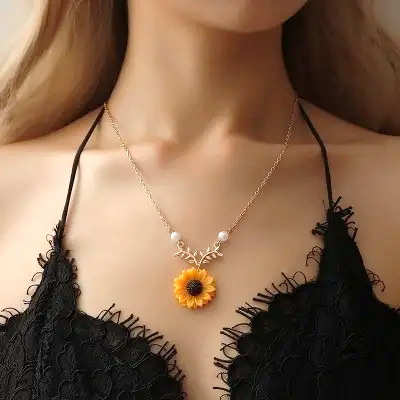 ¡¡EXCLUSIVO!! COLLAR LUZ GIRASOL MKT C