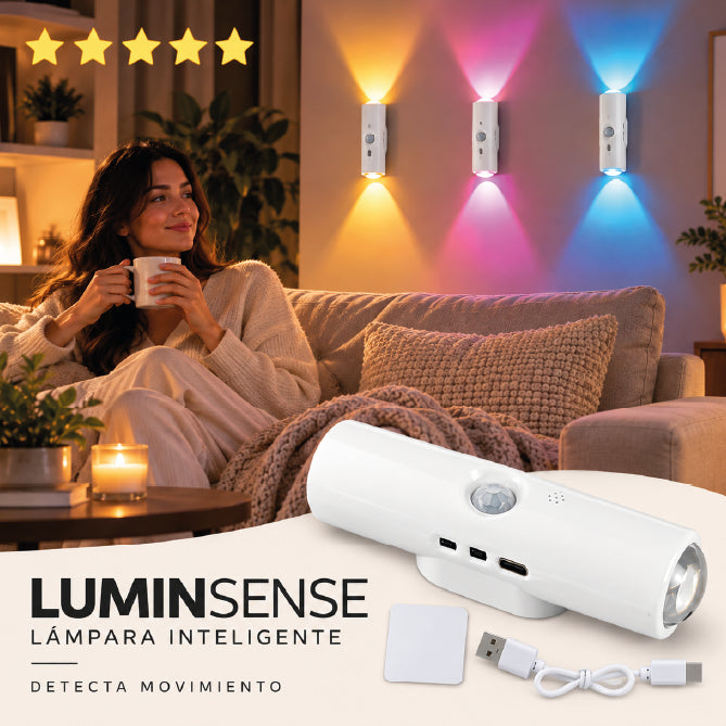 LAMPARA INTELIGENTE LUMINSENSE | CON DETECTOR DE MOVIMIENTO