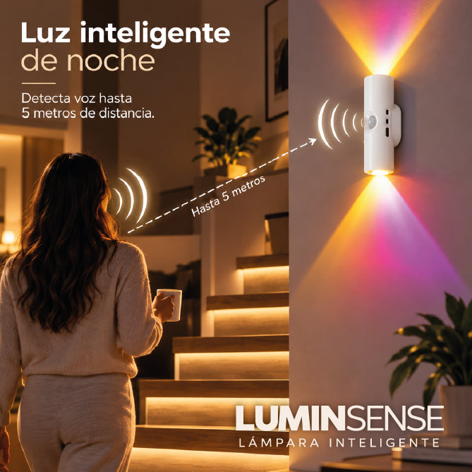 LAMPARA INTELIGENTE LUMINSENSE | CON DETECTOR DE MOVIMIENTO