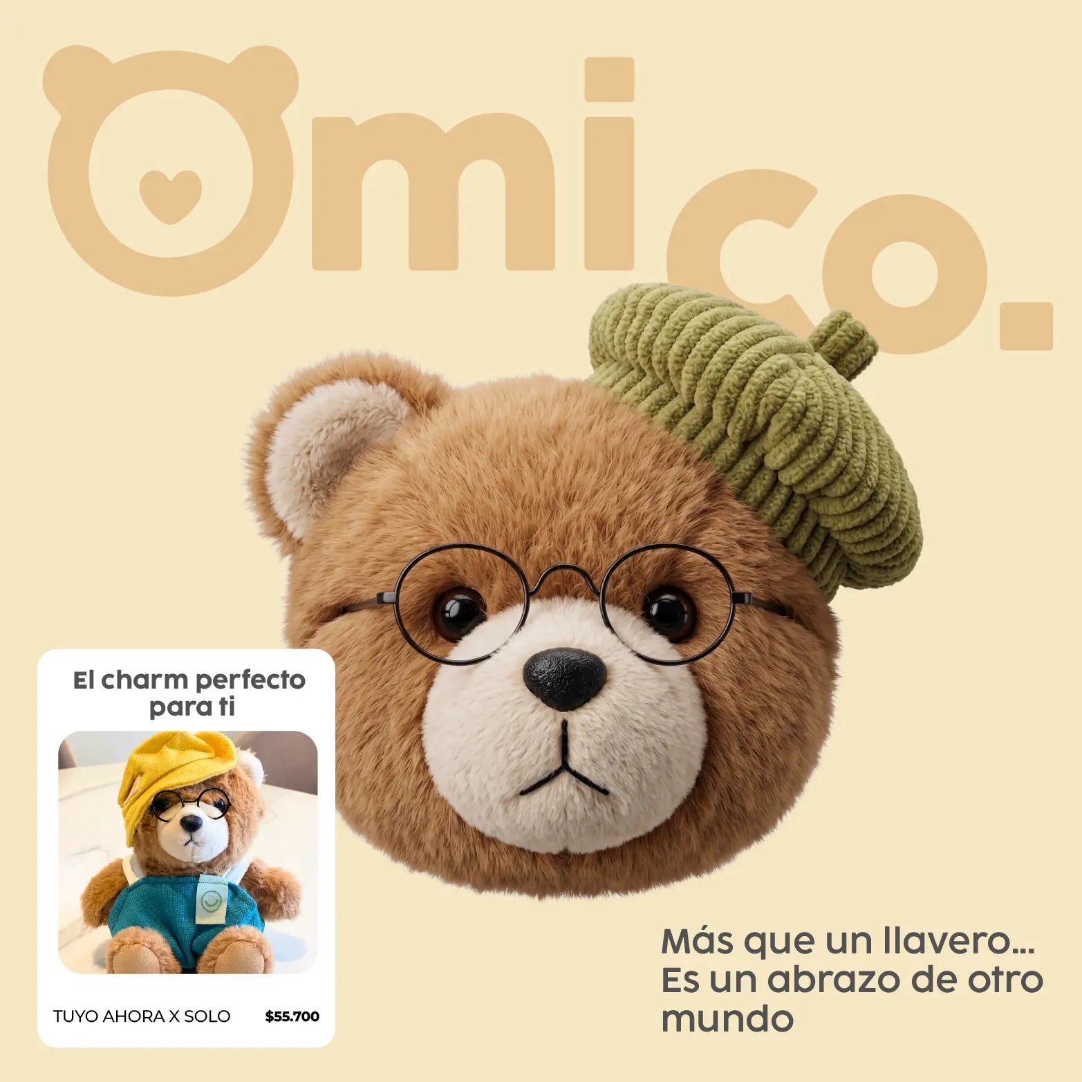 Charm en tendencia - Omi &amp; Co. - Elegante Llavero- Compañero de otro planeta