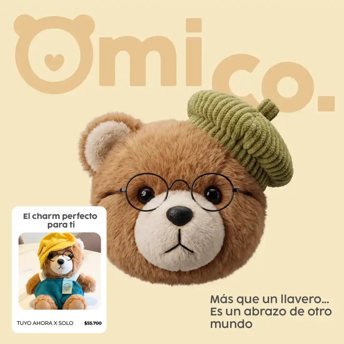 Charm en tendencia - Omi &amp; Co. - Elegante Llavero- Compañero de otro planeta