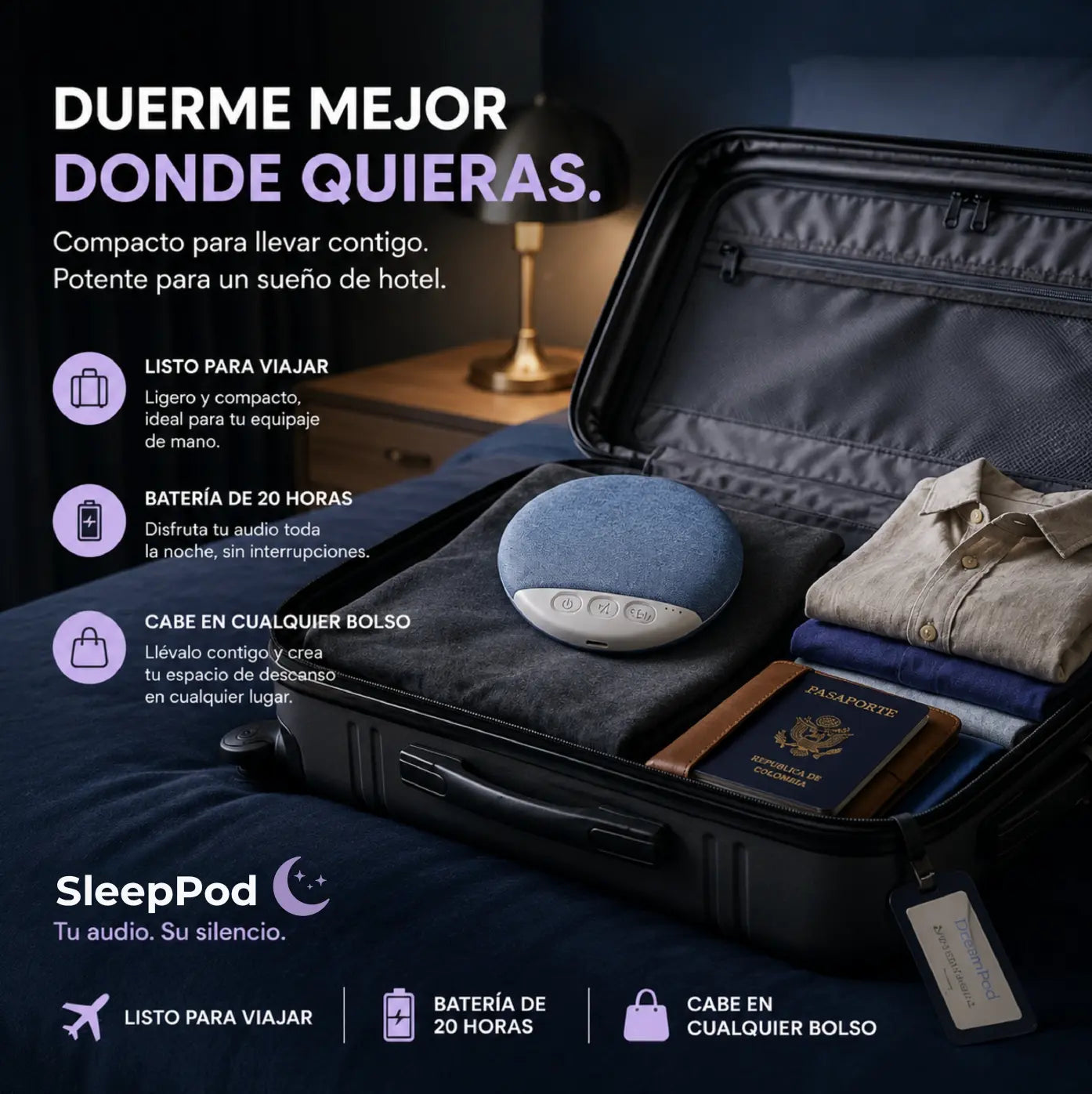 SLEEPPOD | MINI BOCINA PARA DORMIR
