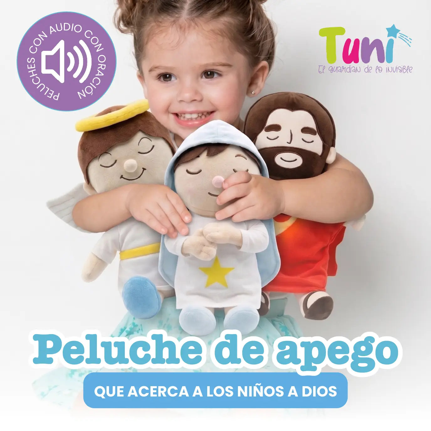 TUNI TU PELUCHE DE APEGO QUE ACERCA A LOS NIÑOS A DIOS | ILUMINA, RESPIRA Y ORA