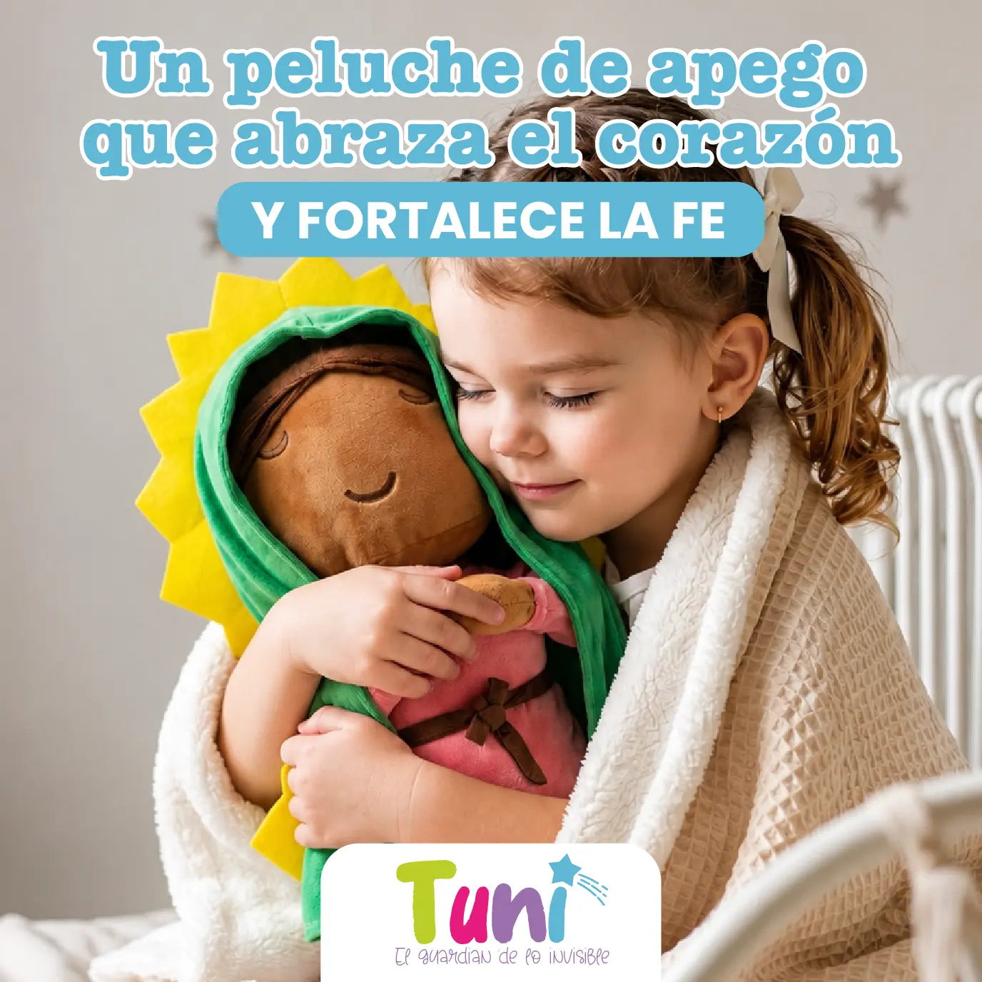 TUNI TU PELUCHE DE APEGO QUE ACERCA A LOS NIÑOS A DIOS | ILUMINA, RESPIRA Y ORA