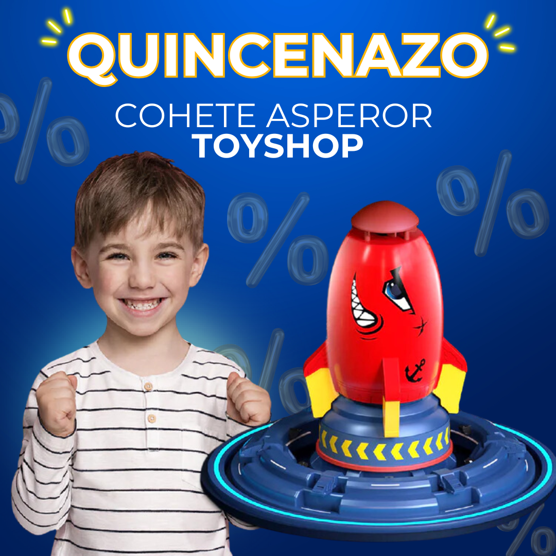 ¡QUINCENAZO! ASPERSOR DE AGUA COHETE TOYSHOP