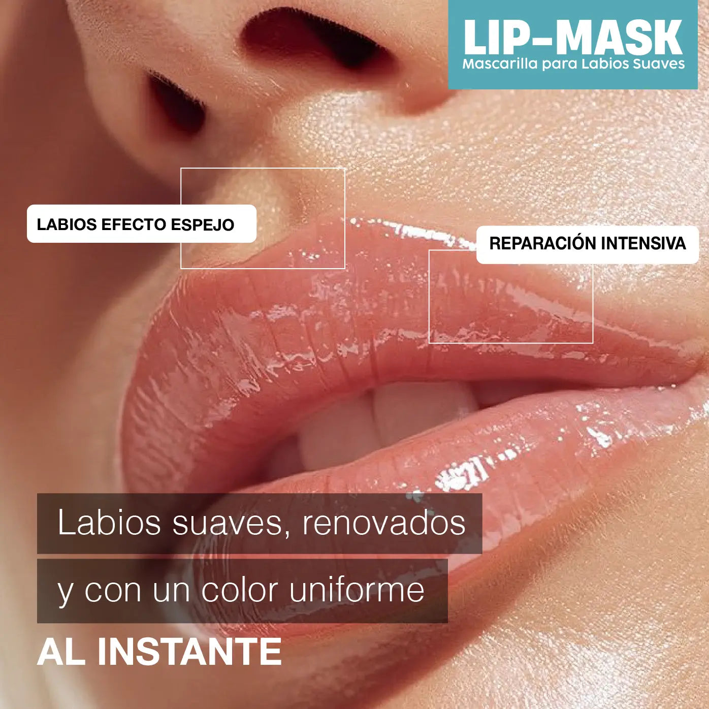 LIP-MASK MASCARILLA PEEL-OFF PARA LABIOS | LABIOS SUAVES, RENOVADOS Y CON UN COLOR MÁS UNIFORME