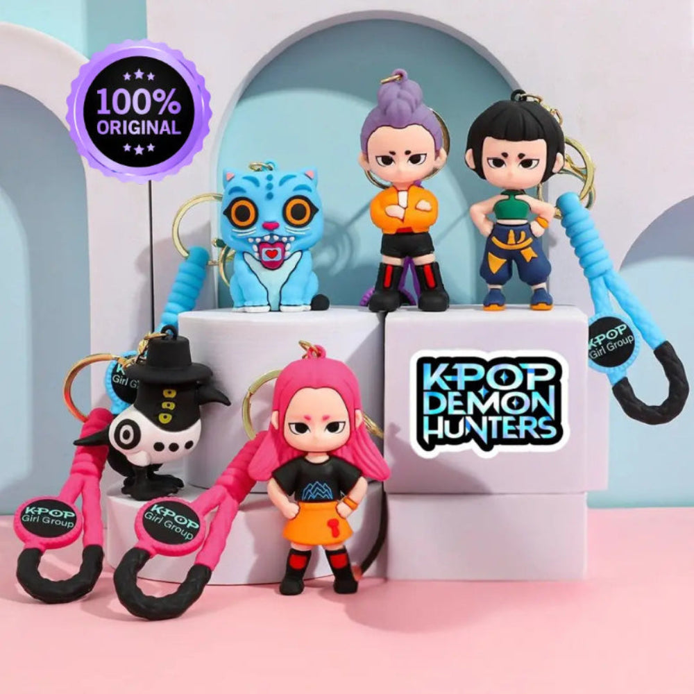 K-Charms | K-Pop Demon Hunters llavero de Silicona  | Accesorio para Mochila y Llaves