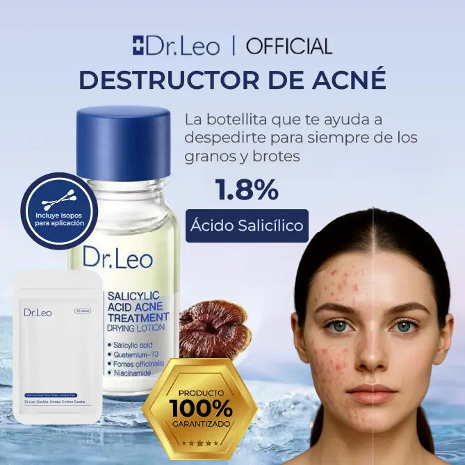 ¡PRODUCTO IMPORTADO 🇺🇲! 🇺🇸 | Destructor de Acné Dr.Leo + hisopo de aplicación✨