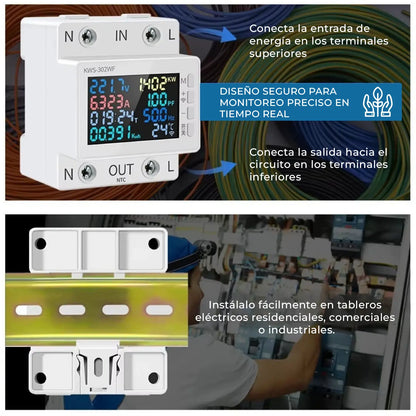 KWS-302WF | MEDIDOR INTELIGENTE CON WIFI PARA PUNTOS DE CARROS ELECTRICOS