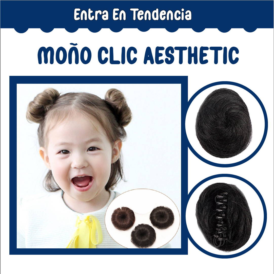 PRODUCTO EN TENDENCIA SET X2 MOÑO CLIC AESTETHIC