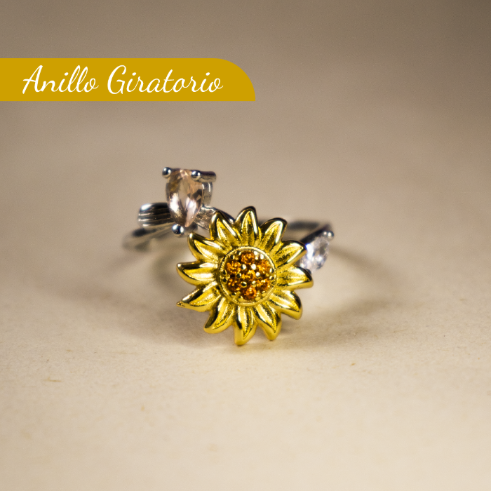 ¡¡PRODUCTO EN TENDENCIA!! ANILLO GIRATORIO DE GIRASOL MKT C