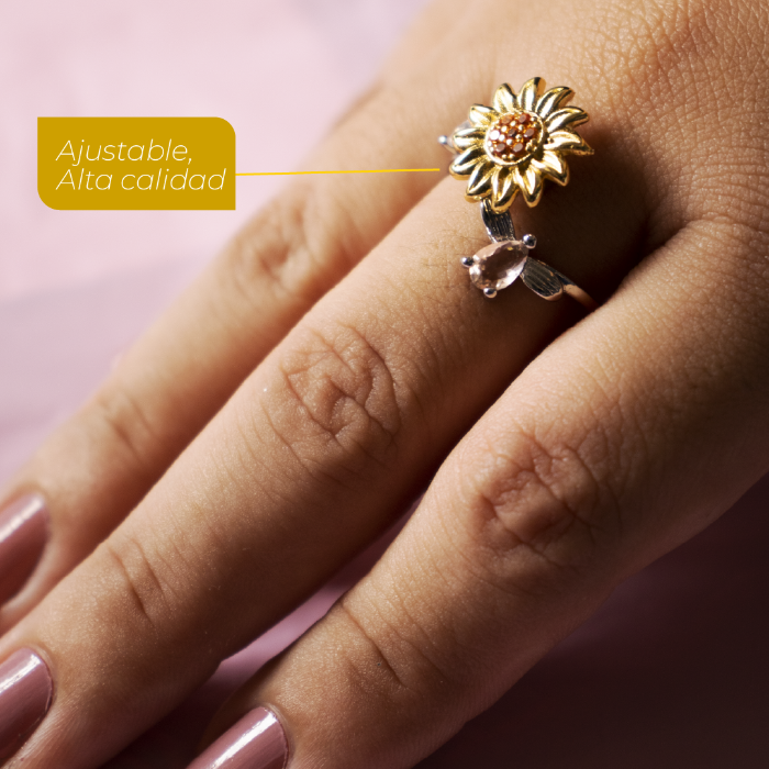 ¡¡PRODUCTO EN TENDENCIA!! ANILLO GIRATORIO DE GIRASOL MKT C