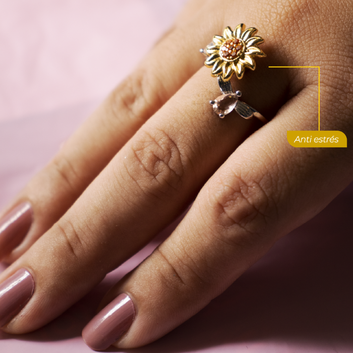 ¡¡PRODUCTO EN TENDENCIA!! ANILLO GIRATORIO DE GIRASOL MKT C