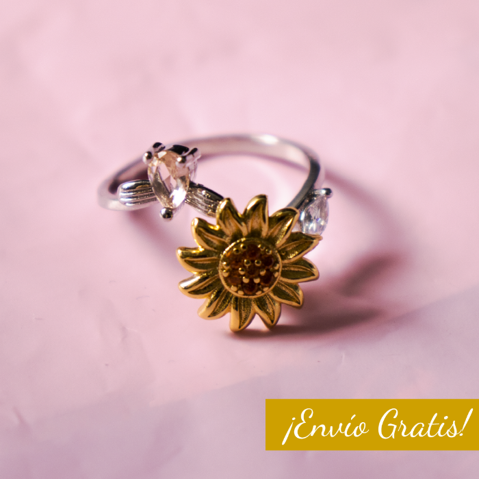 ¡¡PRODUCTO EN TENDENCIA!! ANILLO GIRATORIO DE GIRASOL MKT C