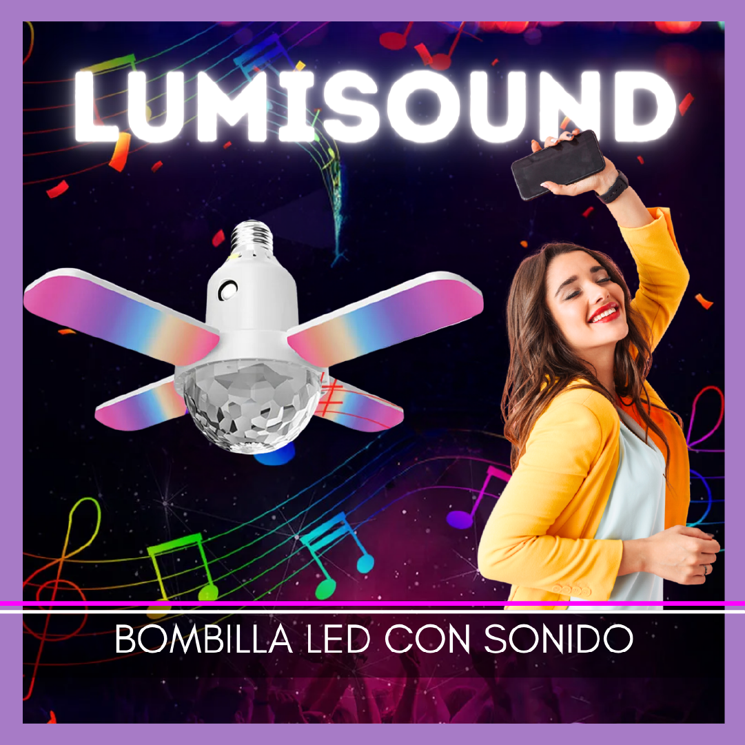 ¡EXCLUSIVO! PARLANTE BLUETOOTH CON BOMBILLA INTEGRADA LUMISOUND MKT G