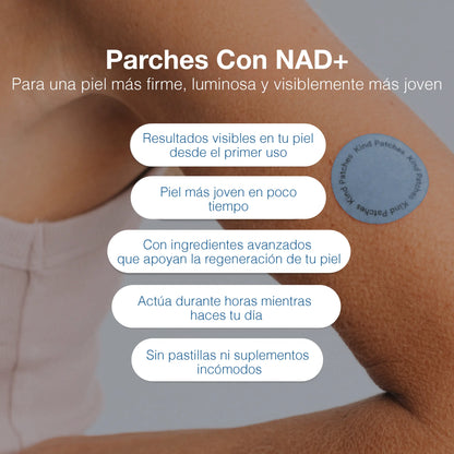 ¡PRODUCTO IMPORTADO 🇺🇲! PARCHES ANTIEDAD CON NAD+ | PIEL MÁS JOVEN ESTAS VACACIONES