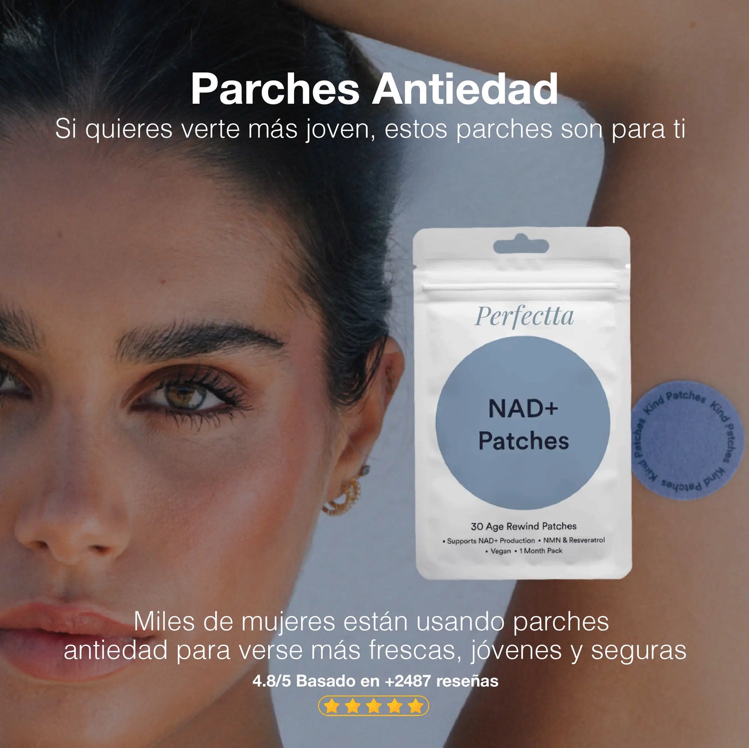 ¡PRODUCTO IMPORTADO 🇺🇲! PARCHES ANTIEDAD CON NAD+ | PIEL MÁS JOVEN ESTAS VACACIONES