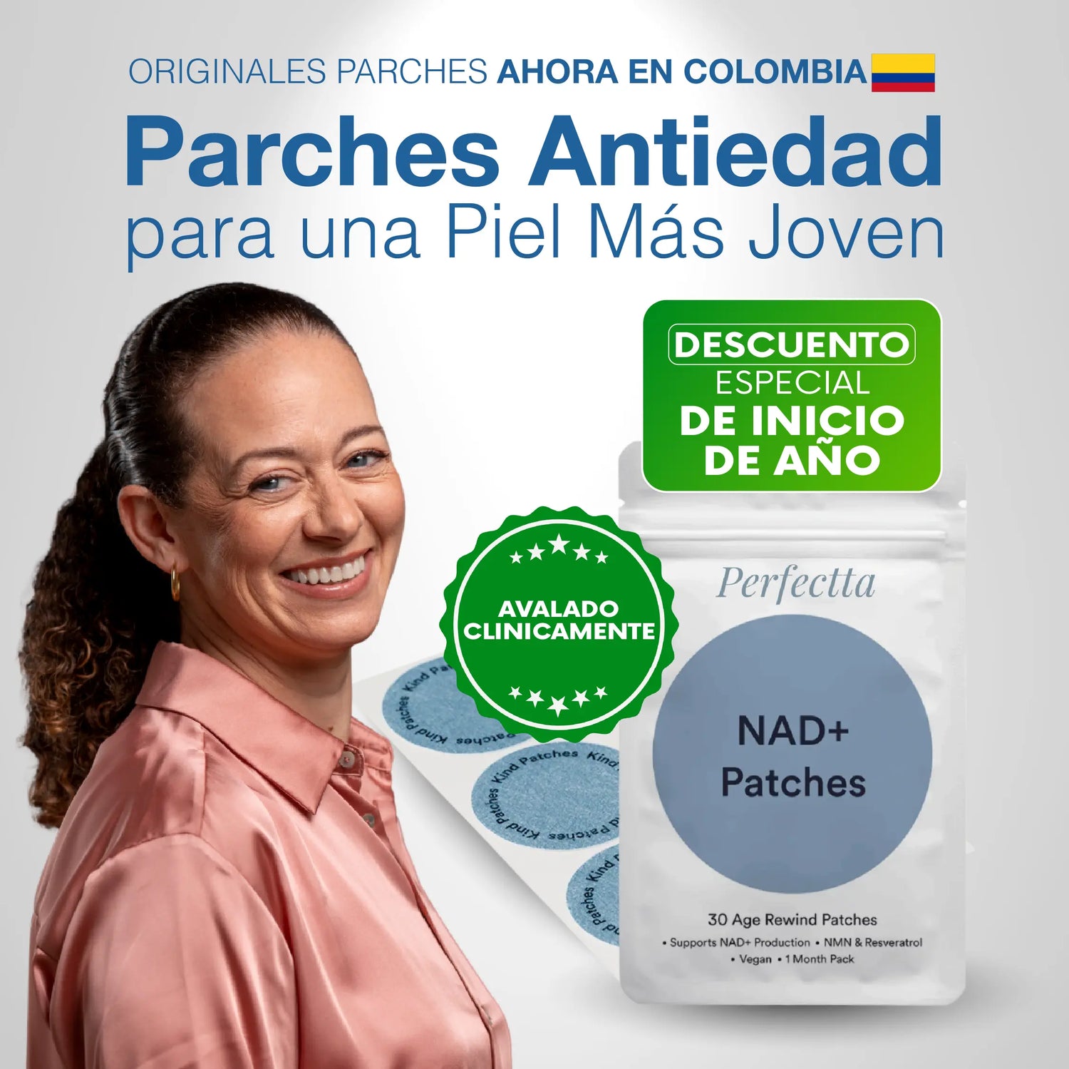 PRODUCTO ADICIONAL! PARCHES ANTIEDAD | NAD+