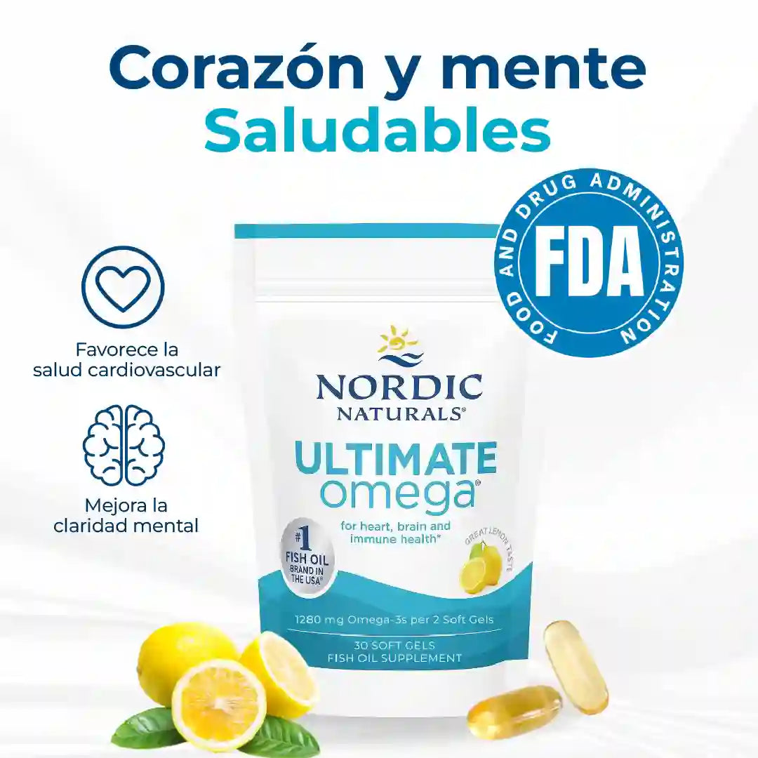 VITAL3- OMEGA-3, CUIDA TU SALUD CARDIOVASCULAR, 30 CÁPSULAS CON SABOR A LIMÓN
