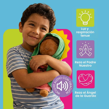 PELUCHE TUNI GUADALUPE | INCLUYE AUDIO  Padre Nuestro y Angel de mi Guarda