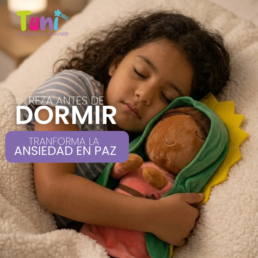 PELUCHE TUNI GUADALUPE | INCLUYE AUDIO  Padre Nuestro y Angel de mi Guarda