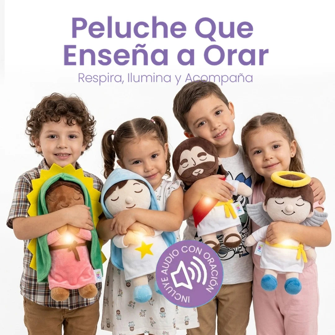 PELUCHES TUNI APRENDE A ORAR |  INCLUYE AUDIO  Padre Nuestro y Angel de mi Guarda