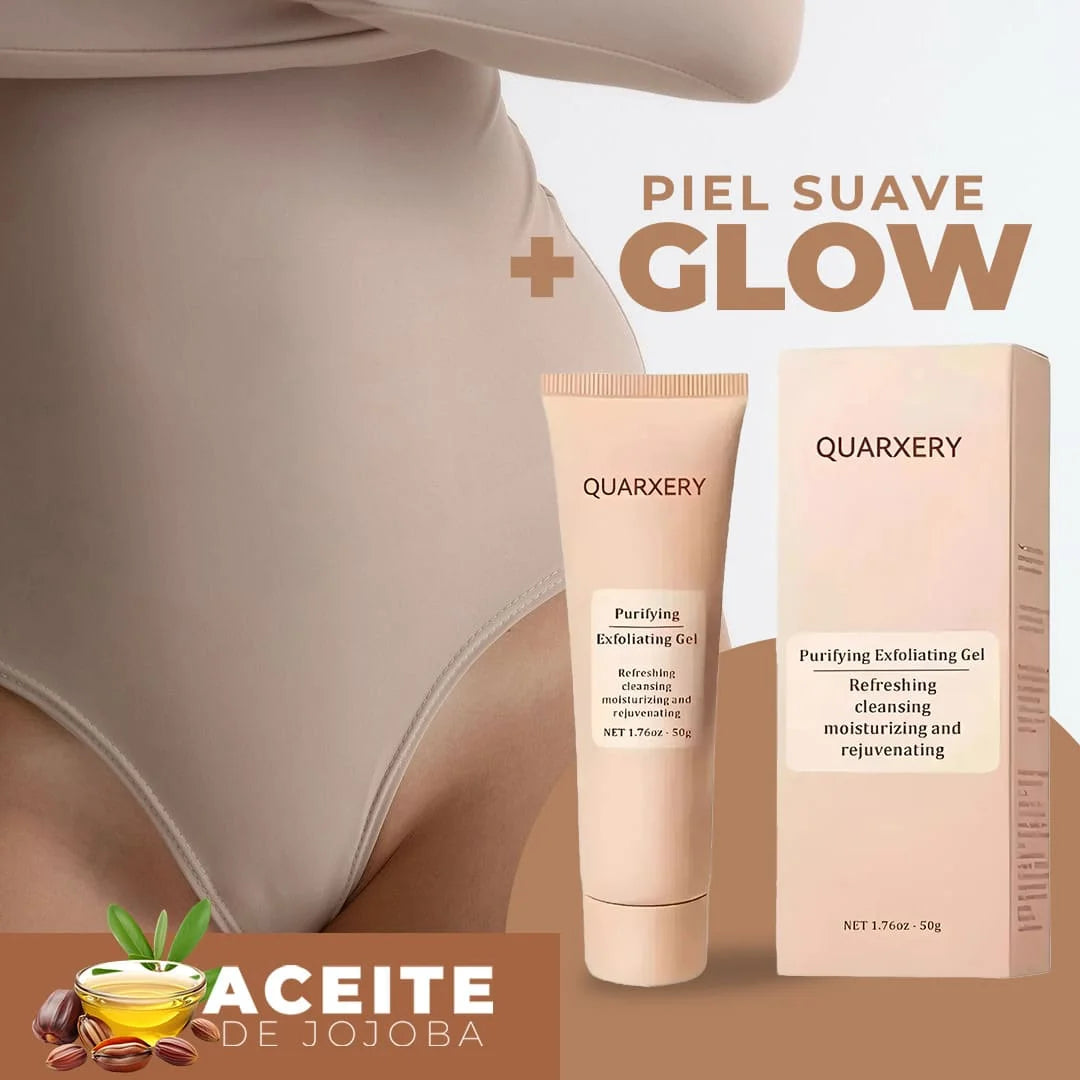 GEL EXFOLIANTE ACLARADOR 3 EN 1 + ACEITE DE JOJOBA | ¡PIEL SUAVE Y RENOVADA ✨