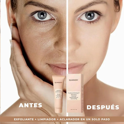 GEL EXFOLIANTE ACLARADOR 3 EN 1 + ACEITE DE JOJOBA | ¡PIEL SUAVE Y RENOVADA ✨