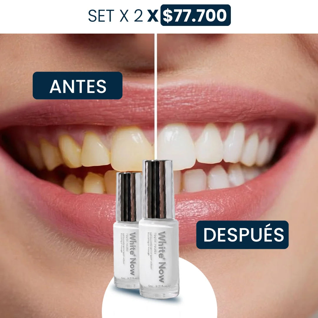 WhiteNow™ BLANQUEADOR DENTAL SET X2 | SONRISA BLANCA