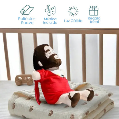PRODUCTO EXCLUSIVO - PELUCHE DE LUJO ABRAZO DIVINO - JESÚS, CALMA LA ANSIEDAD Y RESPIRA