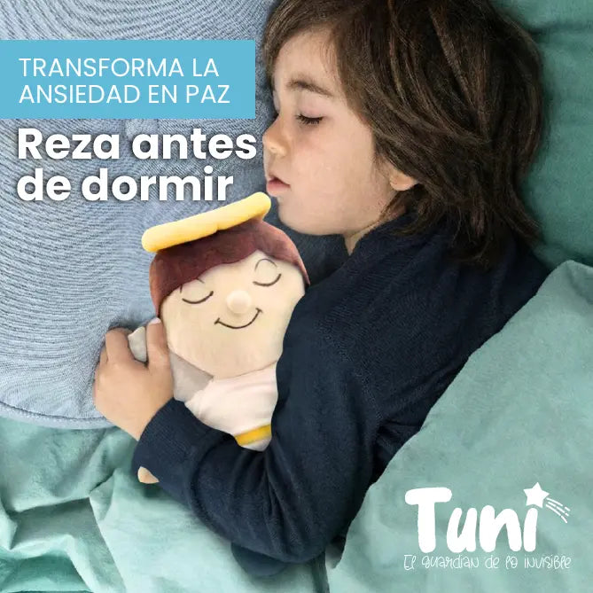 PELUCHE TUNI ÁNGEL|  INCLUYE AUDIO  Padre Nuestro y Angel de mi Guarda