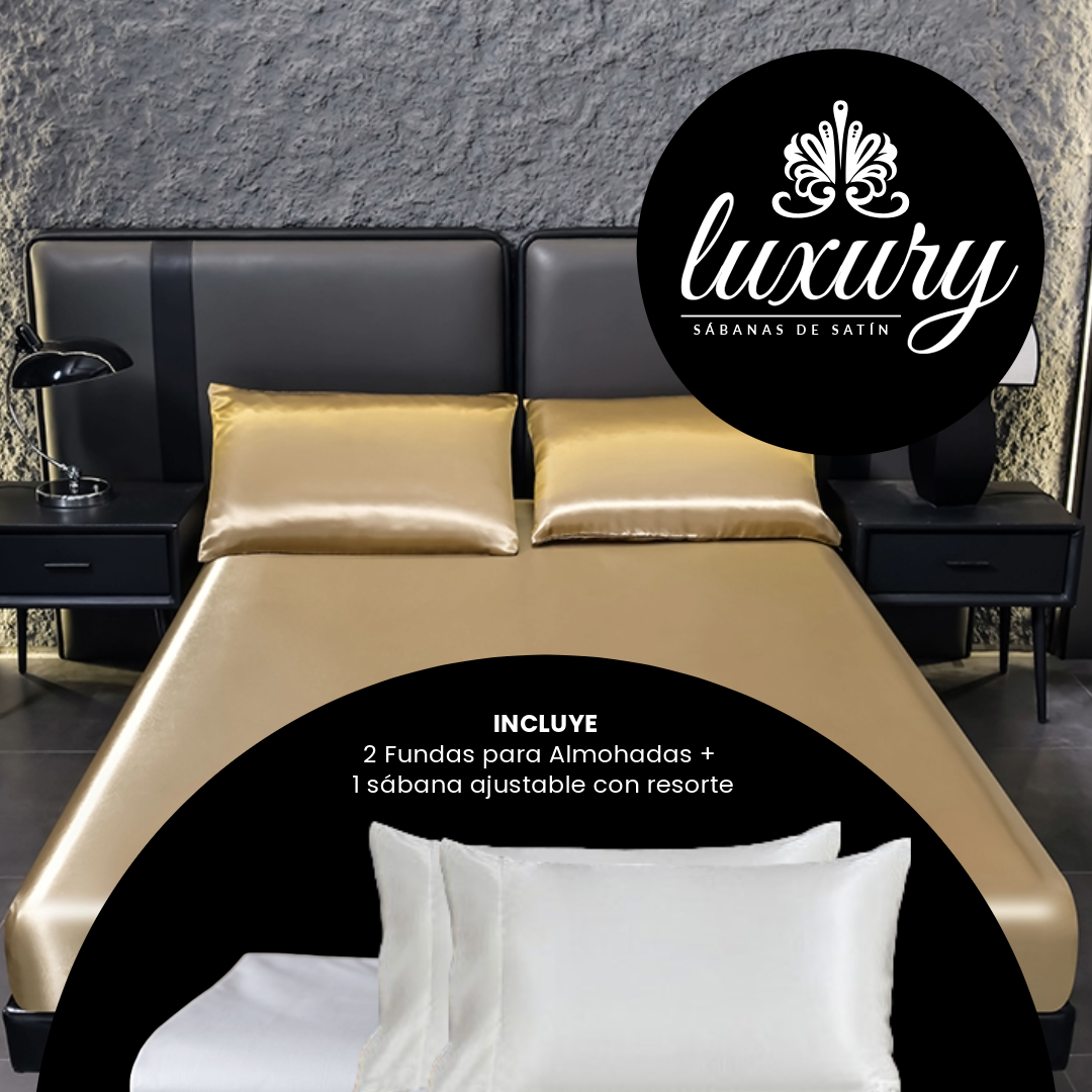 ¡NUEVO! SET LUXURY SÁBANAS SATÍN